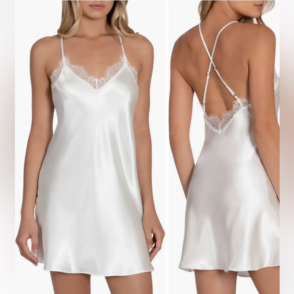 White Satin Slip Dress